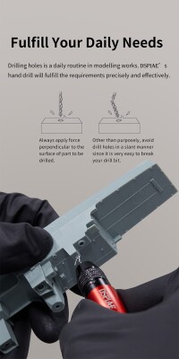 Ручний дриль із патроном загального призначення + набором свердл (0,3-1,2 мм) DSPIAE AT-VHDS детальное изображение Разное Инструменты
