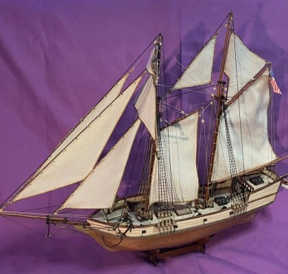 Scale wooden model 1/100 Schooner &quot;Albatros&quot; OcCre 12500 детальное изображение Корабли Модели из дерева