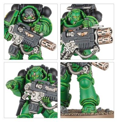 Ігровий набір Warhammer 40000 - COMBAT PATROL - SALAMANDERS детальное изображение Саламандры Космические Десантники