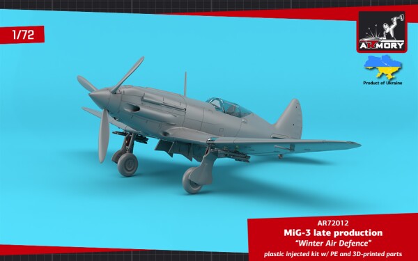 Сборная модель 1/72 Истребитель МиГ-3 поздних выпусков – «Зимняя ПВО» Armory Models Group 72012 детальное изображение Самолеты 1/72 Самолеты