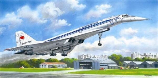 Туполев-144Д, Советский сверхзвуковой пассажирский самолет детальное изображение Самолеты 1/144 Самолеты