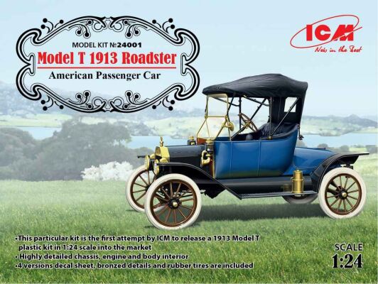 Model T Roadster 1913 р. детальное изображение Автомобили 1/24 Автомобили