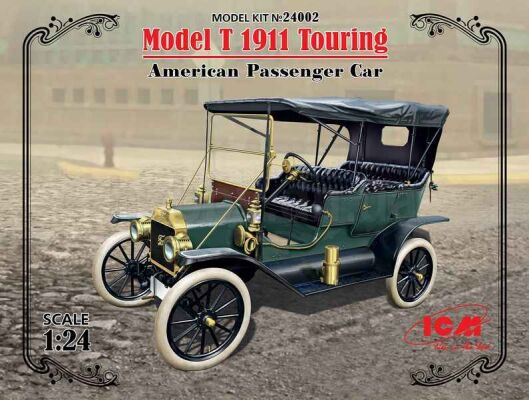 Model T 1911 Touring, Американский пассажирский автомобиль детальное изображение Автомобили 1/24 Автомобили