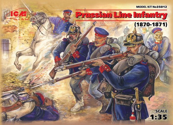 Збірна модель 1/35 Фігури Прусська лінійна піхота (1870-1871) ICM 35012 детальное изображение Фигуры 1/35 Фигуры