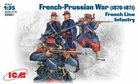 Французька лінійна піхота, (1870-1871) детальное изображение Фигуры 1/35 Фигуры