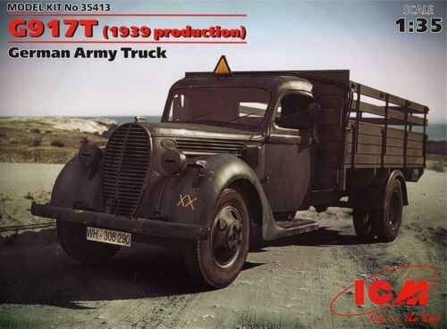 G917T (производства 1939 г) Немецкий армейский грузовой автомобиль детальное изображение Автомобили 1/35 Автомобили