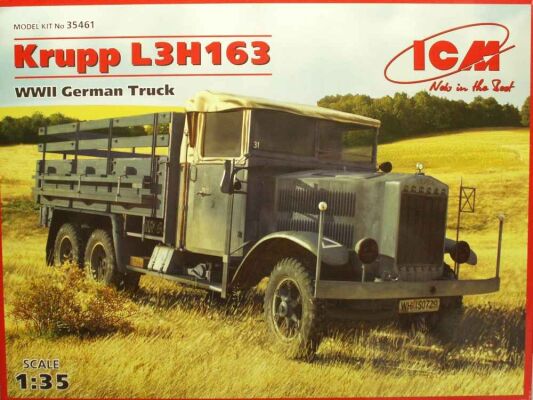 Krupp L3H163, Германский армейский грузовой автомобиль II MB детальное изображение Автомобили 1/35 Автомобили
