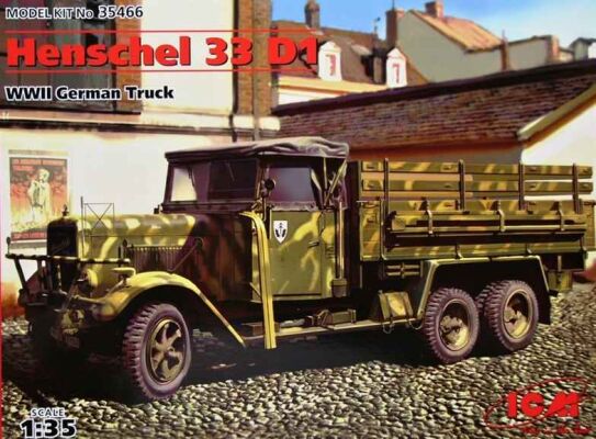 Henschel 33D1, German army truck II MV детальное изображение Автомобили 1/35 Автомобили