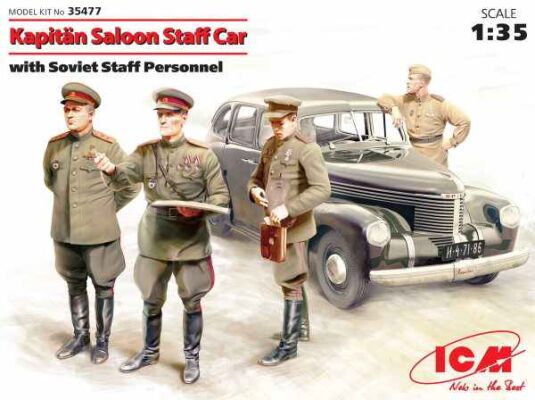Штабная машина &quot;Капитан&quot; седан с советским штабным перс. детальное изображение Автомобили 1/35 Автомобили