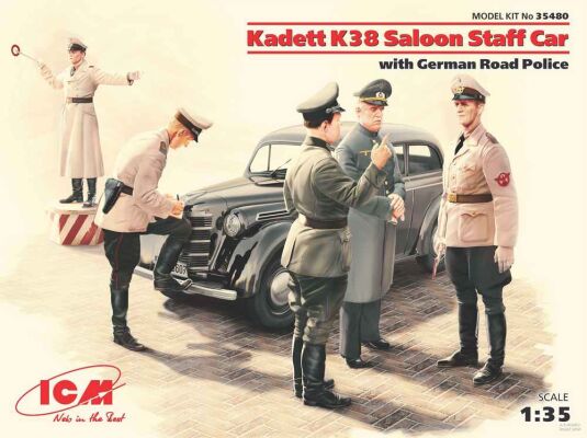 Kadett K38 седан, с Германской дорожной полицией детальное изображение Автомобили 1/35 Автомобили