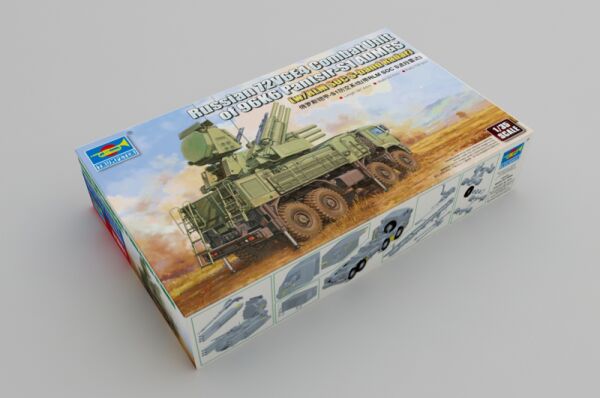 Сборная модель 1/35  ЗРПК 72V6E4 96K6 Панцирь-С1 ADMGS с РЛС Трумпетер 01061 детальное изображение Зенитно ракетный комплекс Военная техника