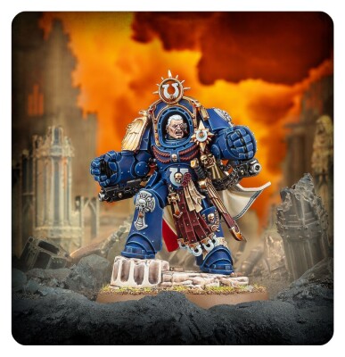Ігровий набір Warhammer 40000 - ULTRAMARINES - MARNEUS CALGAR IN ARMOUR OF ANTILOCHUS детальное изображение Ультрамарины Космические Десантники