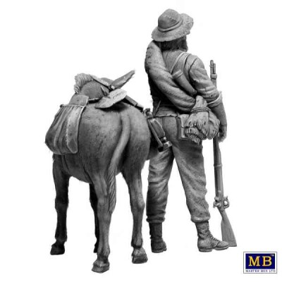 Збірна модель 1/35 Фігура "Золотошукач" - серія "Золота лихоманка Дикого Заходу", набір № 1. MasterBox 35233 детальное изображение Фигуры 1/35 Фигуры