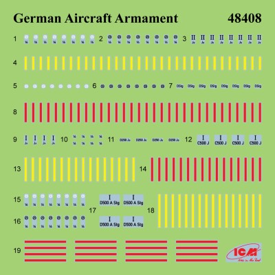 Збірна модель 1/48 Набір Аеродром бомбардувальної групи Люфтваффе ICMDS 4805 детальное изображение Самолеты 1/48 Самолеты