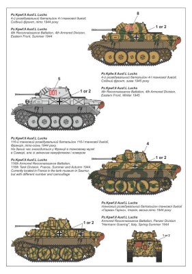 Сборная модель 1/72 Немецкий лёгкий танк Pz.Kpfw.II Ausf.L Luchs Armory Models Group 72203 детальное изображение Бронетехника 1/72 Бронетехника