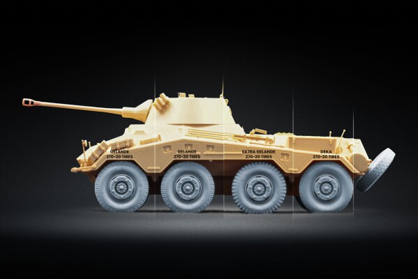 Набір коліс (з деформацією) для Sd.Kfz. 234 Puma V2+V2+V1+V3 від Dragon, Miniart, RFM, Italeri, AK Interactive ScaleX WW-35024W детальное изображение Колёса Афтермаркет