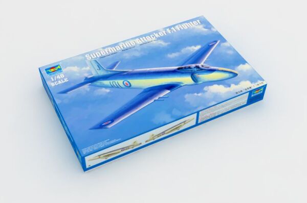 Scale model  1/48 Supermarine Attacker F.1 Fighter Trumpeter 02866 детальное изображение Самолеты 1/48 Самолеты