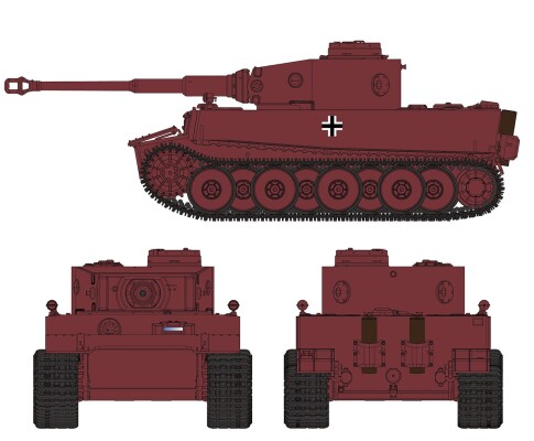 Scale model 1/35 Tank VK45.01(H) (Fgsl.Nr.V1) Tiger experimental series Rye Field Model RM-5071 детальное изображение Бронетехника 1/35 Бронетехника