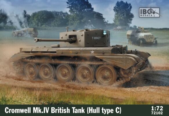 Сборная модель британского танка Cromwell Mk.IV (корпус типа C) детальное изображение Бронетехника 1/72 Бронетехника