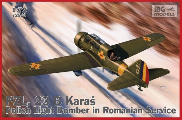 preview Сборная модель польского легкого бомбардировщика PZL. 23B Karaś на румынской службе