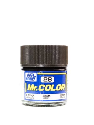 Steel metallic, Mr. Color solvent-based paint 10 ml / Сталь металік детальное изображение Нитрокраски Краски
