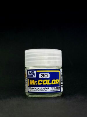 Flat Base, Mr. Color solvent-based paint 10 ml / Матова основа детальное изображение Нитрокраски Краски