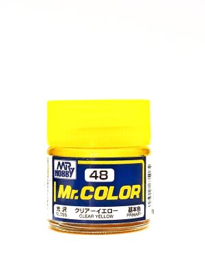 Clear Yellow gloss, Mr. Color solvent-based paint 10 ml / Прозорий жовтий глянсовий детальное изображение Нитрокраски Краски