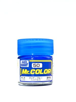Clear Blue gloss, Mr. Color solvent-based paint 10 ml / Прозрачный синий глянцевый детальное изображение Нитрокраски Краски