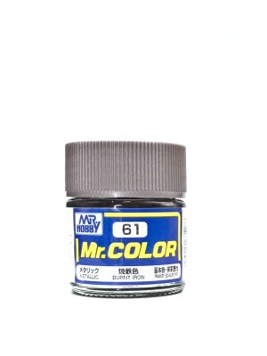 Burnt Iron metallic, Mr. Color solvent-based paint 10 ml. / Жженое железо детальное изображение Нитрокраски Краски