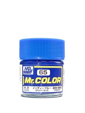 Bright Blue gloss, Mr. Color solvent-based paint 10 ml. / Яскраво-синій глянсовий детальное изображение Нитрокраски Краски