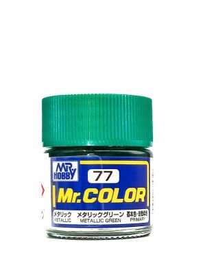 Metallic Green metallic, Mr. Color solvent-based paint 10 ml / Металлический зелёный металлик детальное изображение Нитрокраски Краски