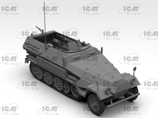 Збірна модель 1/35 Напівгусеничний бронетранспортер Sd.Kfz.251/1 Ausf.B ICM 35106 детальное изображение Бронетехника 1/35 Бронетехника