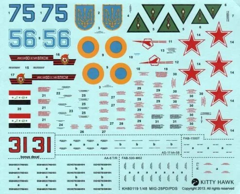 Сборная модель 1/48 Самолёт MIG-25 PD/PDS Foxbat Zimi KH80119 детальное изображение Самолеты 1/48 Самолеты