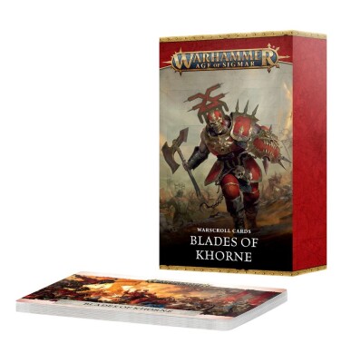 Ігрові карти Warhammer AGE OF SIGMAR WARSCROLL CARDS: BLADES OF KHORNE (ENG) детальное изображение Слаанешиты Хаос