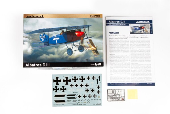 Scale model 1/48 German fighter Albatros D.III Eduard 8114 детальное изображение Самолеты 1/48 Самолеты