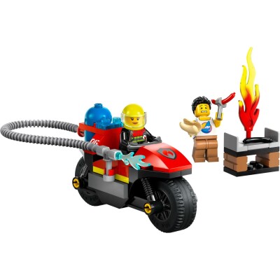 Конструктор LEGO City Пожарный спасательный мотоцикл 60410 детальное изображение City Lego