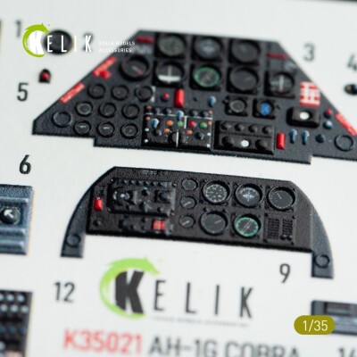 AH-1G 'Cobra' 3D interior decal for ICM kit 1/35 KELIK K35021 детальное изображение 3D Декали Афтермаркет