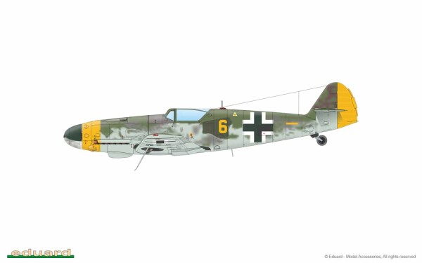 Збірна модель 1/48 Літак Messerschmitt Bf 109G-10 WNF/Diana Eduard 84182 детальное изображение Самолеты 1/48 Самолеты