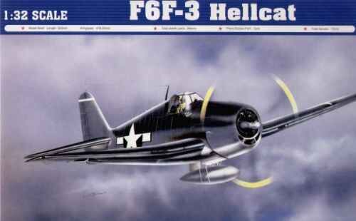 &gt;
  Збірна модель 1/32
  Літак F6F-3 Hellcat Trumpeter 02256 детальное изображение Самолеты 1/32 Самолеты