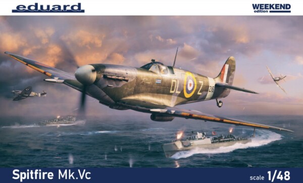 Збірна модель 1/48 Літак Spitfire Mk.Vc Weekend Edition Eduard 84192 детальное изображение Самолеты 1/48 Самолеты