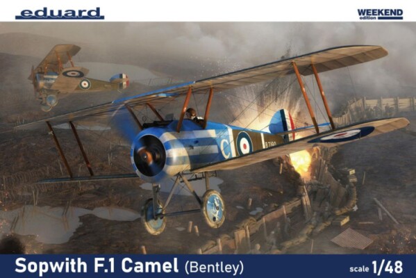 Scale model 1/48 Biplane Sopwith F.1 Camel (Bentley) Weekend Edition Eduard 8485 детальное изображение Самолеты 1/48 Самолеты