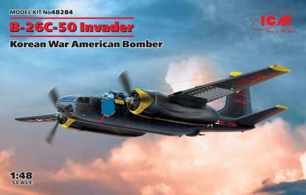 American bomber B-26C-50 Invader (war in Korea) детальное изображение Самолеты 1/48 Самолеты