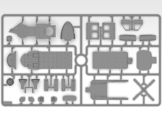 Сборная модель 1/48 Ударный вертолет сил специальных операций США MH-60L DAP ICM 48366 детальное изображение Вертолеты 1/48 Вертолеты