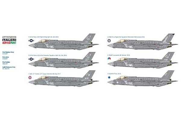 Збірна модель 1/32 літак F-35A Lightning II Italeri 2506 детальное изображение Самолеты 1/32 Самолеты