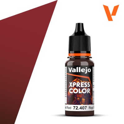 Акрилова фарба - Velvet Red Xpress Color Vallejo 72407 детальное изображение Акриловые краски Краски