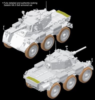 British Armored Car Saladin Mk.II - &quot;Black Label Series&quot; детальное изображение Бронетехника 1/35 Бронетехника