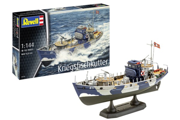 Збірна модель 1/144 Катер KFK (Kriegsfischkutter) Revell 05242 детальное изображение Флот 1/144 Флот