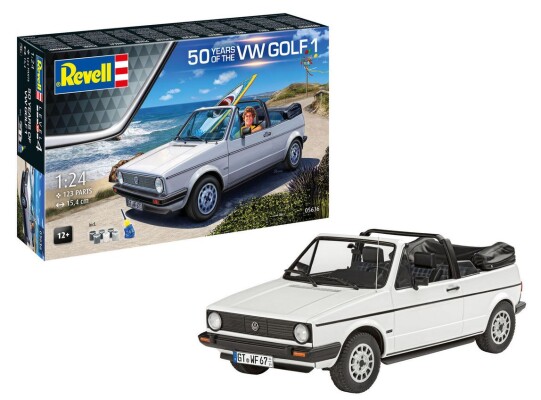 Збірна модель 1/24 Автомобіль Volkswagen Golf 1 (Подарунковий набір) Revell 05636 детальное изображение Автомобили 1/24 Автомобили