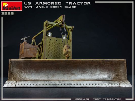 Американский Бронированный Трактор с Бульдозерным Отвалом детальное изображение Бронетехника 1/35 Бронетехника