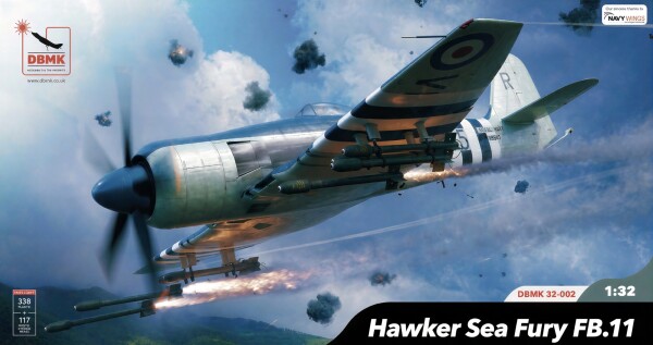Збірна модель 1/32 Літак Hawker Sea Fury FB.11 DBMK Model Kits DBMK32002 детальное изображение Самолеты 1/32 Самолеты
